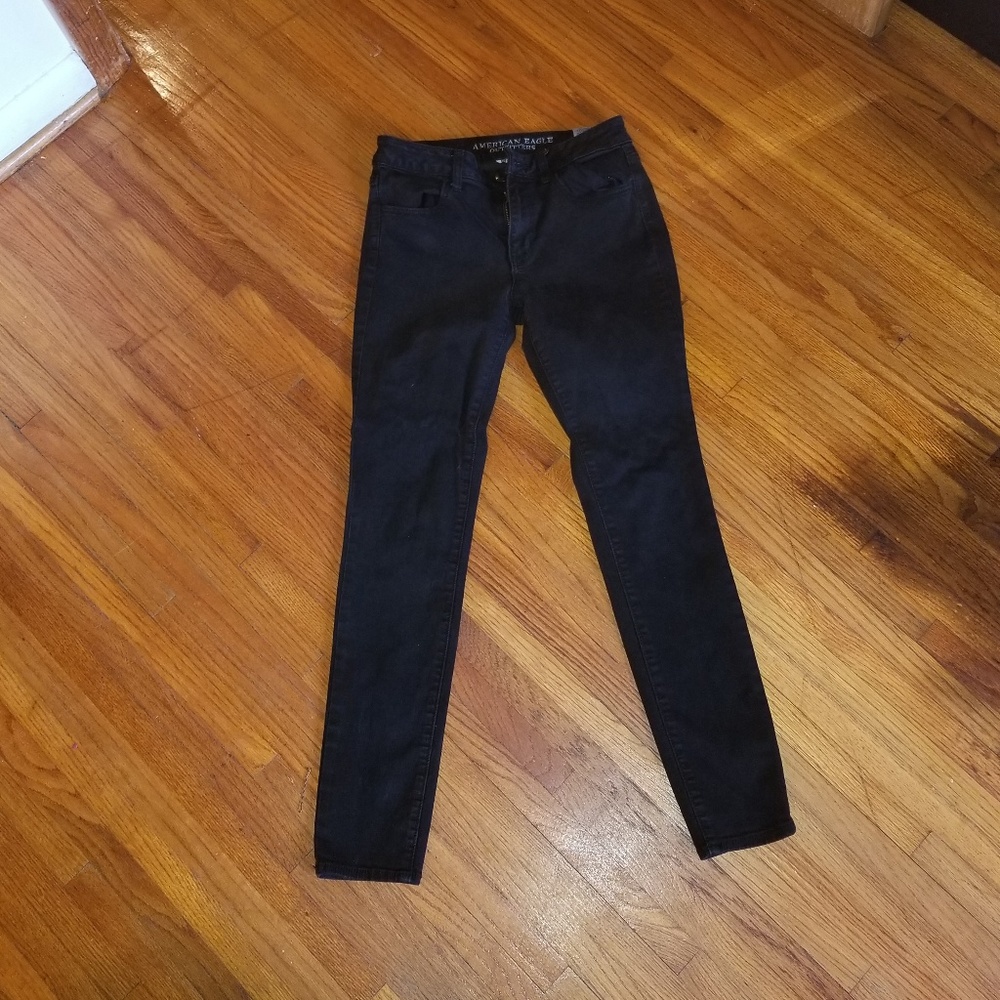 American Eagle Black High-Rise Jeggings